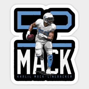 Khalil Mack Los Angeles C Bold Number Sticker